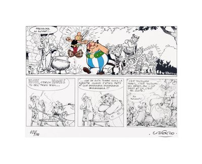 une image tirée d'une bande dessinée représentant un homme à cheval