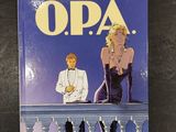 the cover of a comic book with a woman in a black dress and a man in a tuxedo