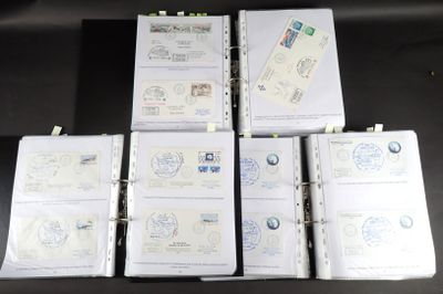 3 gros classeurs d'une collection de plus de 765 lettres et …