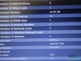 a lot of information on the screen of the computer