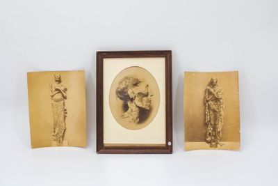 Trois tirages d'époque du photographe allemand Emile Brugsch…