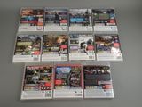 a lot of video games sitting on a table