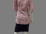 an image of a mannequin wearing a pink shirt and black skirt