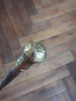 CANNE en bambou à pommeau en or 750/1000° à décor d'une fleu… (photo 5)