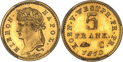 an image of a gold coin with a woman ' s head on it