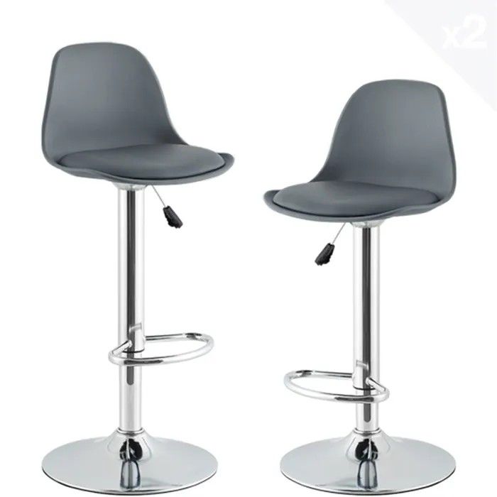 Lot de 2 Tabourets de Bar