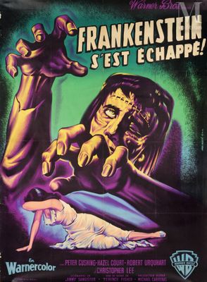 a movie poster for frankenstein ' s ette chape