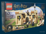 une boîte de Lego « Harry Potter » représentant le château de Poudlard