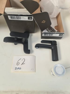 Lot de 2 mitigeurs OSKAB MIBLIMANOI, finition noir mat, livr…