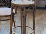 two chairs that are sitting on a wooden floor