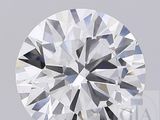 un diamant rond taille brillant présentant un léger décalage au centre