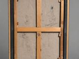 an old picture frame with a drawing of a man on it