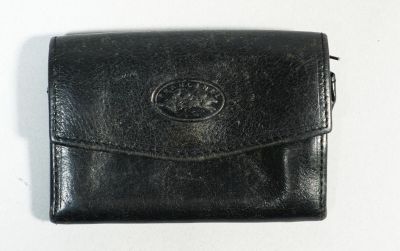 FRANCINEL Porte-monnaie en cuir noir