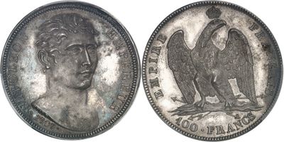 an image of a silver coin with an eagle on it