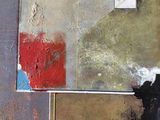 a painting of a square with a red square on it