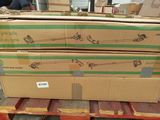 two boxes on a pallet that are stacked on top of each other