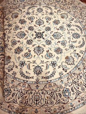 Tapis Iran Nain ronde laine et soie 160
