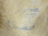 a close up of a piece of cloth with writing on it