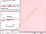 a close up of a sheet of paper with a picture of a car
