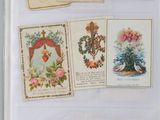 a book with a bunch of cards on it