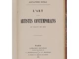 an open book with a black and white title on it