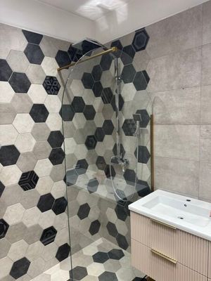 1 Paroi de douche arrondie de 190 cm - Photo 1