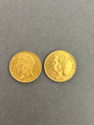 two gold sovereigns, one of which is a sovereign and the other of which is a sovereign