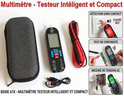 a picture of a multimeter tester intelligent and compact