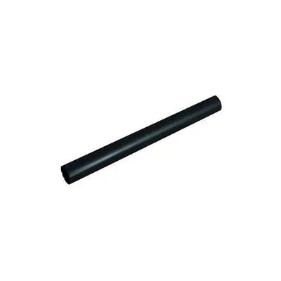 a close up of a black pipe on a white background