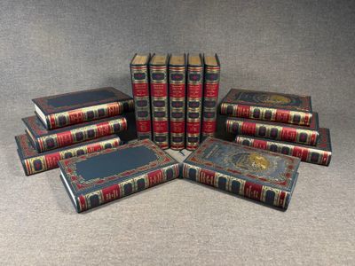 six books are stacked on top of each other on a table