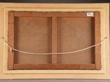 an image of a picture frame with a rope hanging from it