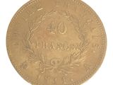 une image représentant une pièce d'or sur laquelle figure le chiffre quarante