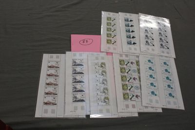 Polynésie Française - Timbres Nxx en feuilles de 10 avec coi…