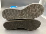the soles of a pair of shoes are shown on a table