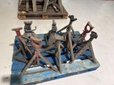 a lot of tools that are sitting on a pallet