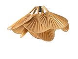 a close up of a umbrella with a flower on it