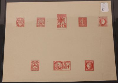une photo représentant un homme et une femme sur des timbres