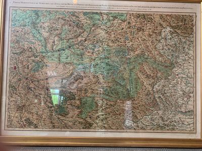 Carte ancienne "Partie méridionale du temporel de l'evesché … - Photo 1