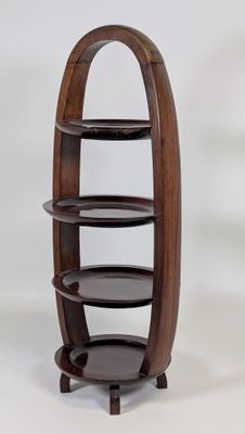 an image of a wooden shelf with three shelves