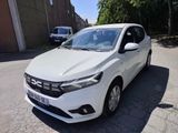 la voiture blanche est garée sur le côté de la route