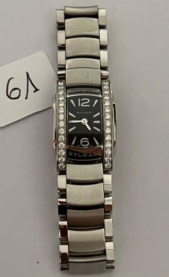 Montre en acier, signée - BVLGARI - ASSIOMA - Brancards enti…