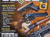 la couverture d'un magazine sur laquelle figurent des armes à feu