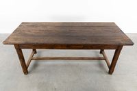 Table de ferme avec tiroir, en chêne, XVIIIe ou XIXe siècle. (photo 5)