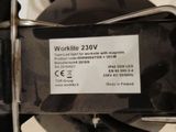 a picture of a workite 230v motor with a warrant label on it