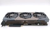 a close up of a video card with two fans
