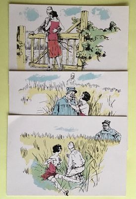 3 CPA illustrateur le Rallic, tirage 250 exemplaires