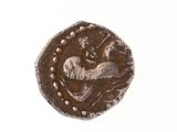 l'image d'une pièce de monnaie représentant un cheval, sur un fond blanc