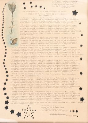 un vieux livre orné d'une bordure d'étoiles et sur lequel est écrit un poème