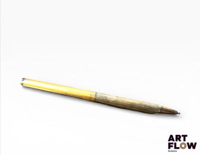 ST DUPONT Stylo bille en vermeil 925 millièmes à décor de ra…