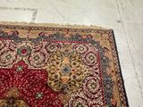 a cat that is sitting on a rug on the floor